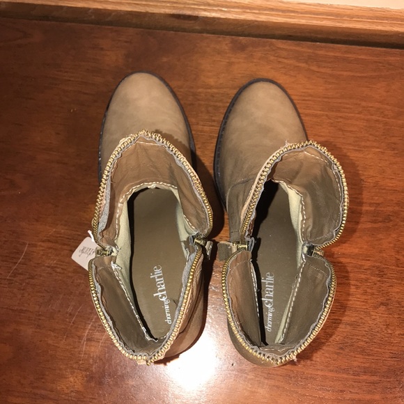 Charming Charlie Zip-up Boots, Light Brown, Women’s Sz 8, NWT! - Picture 7 of 14